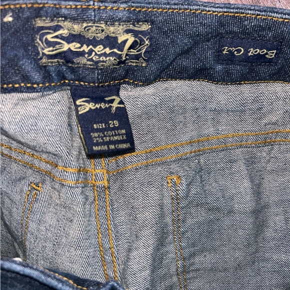 Seven7 Dark Indigo Flare Jeans - Picture 5 of 5